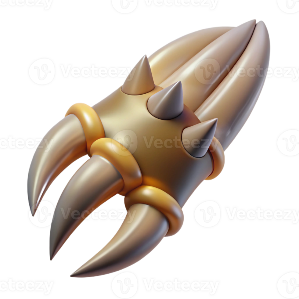 magnificent vintage Griffin claw, sharp and powerful, 4K png
