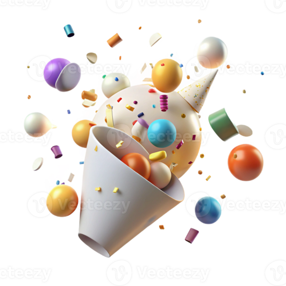wonderful creative Festive Confetti Falling Down Transparent professional png
