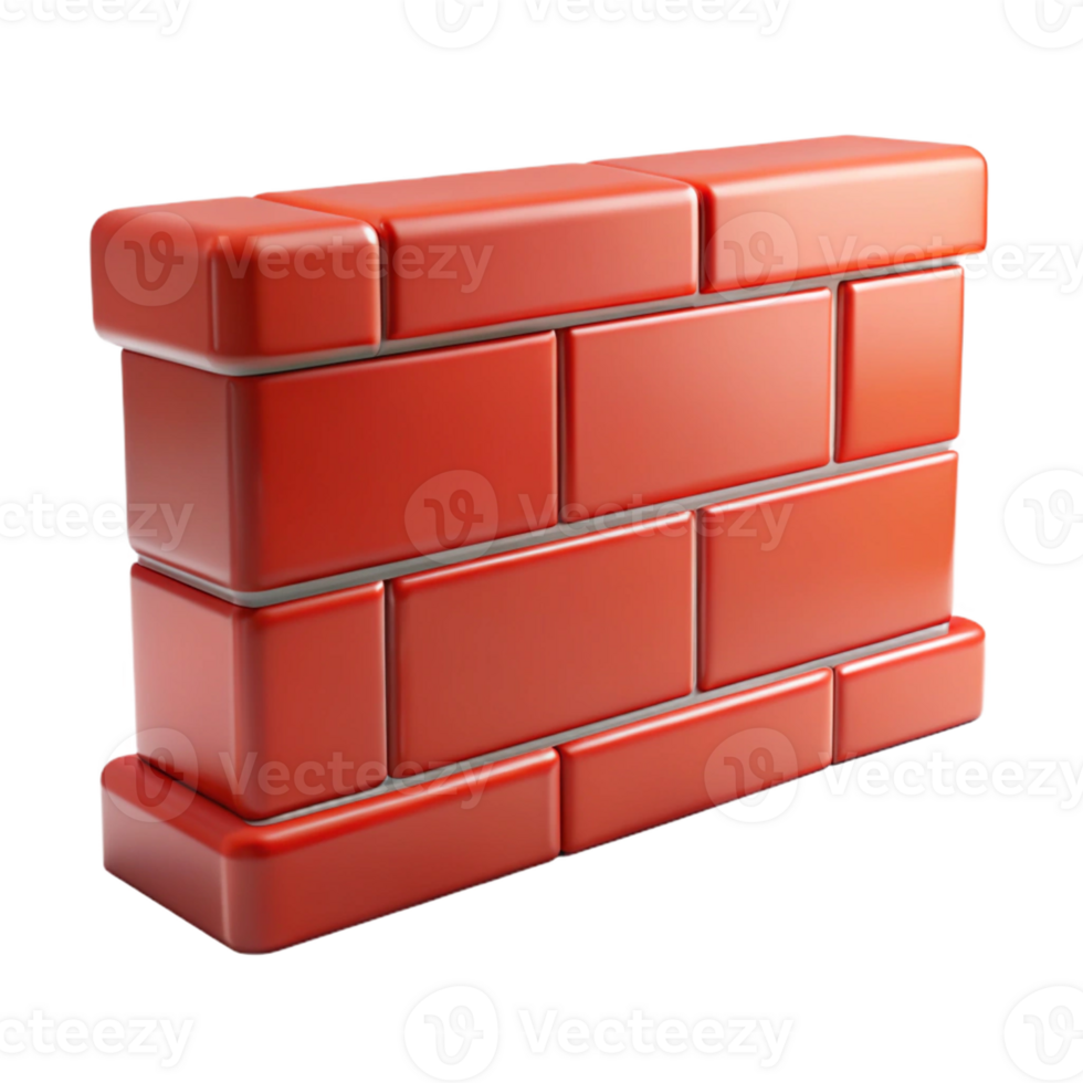 dramatic vintage Brick wall section, red brick, high quality png