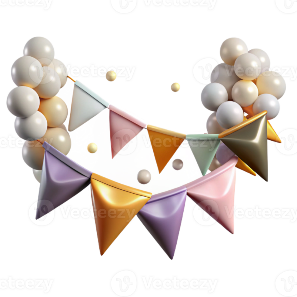 magnificent creative Festive Garland Triangle Flags Birthday Party Transparent high quality png