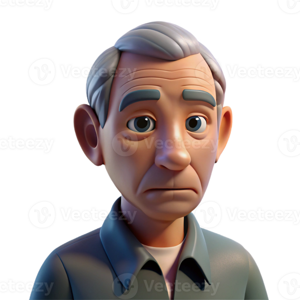 vibrant classic Close-up portrait of an elderly man with deep wrinkles and a thoughtful expression, illuminated by a single, overhead spotlight, hyperrealistic style genuine png