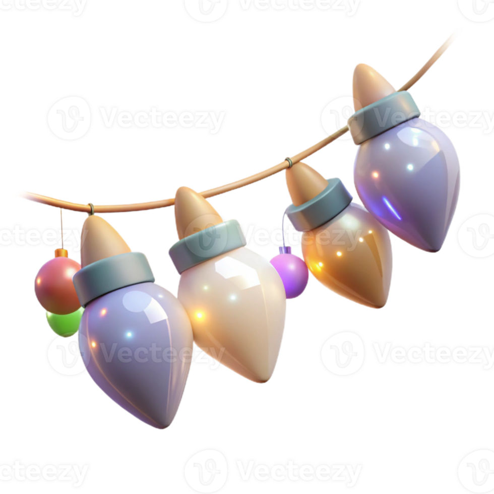 extraordinary creative Festive String Lights Birthday Decoration Transparent premium png
