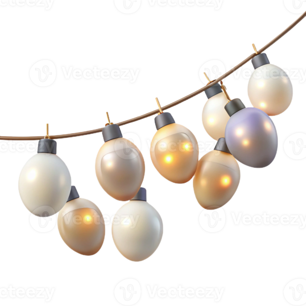 dramatic contemporary Festive String Lights Bokeh Transparent for Backgrounds original png