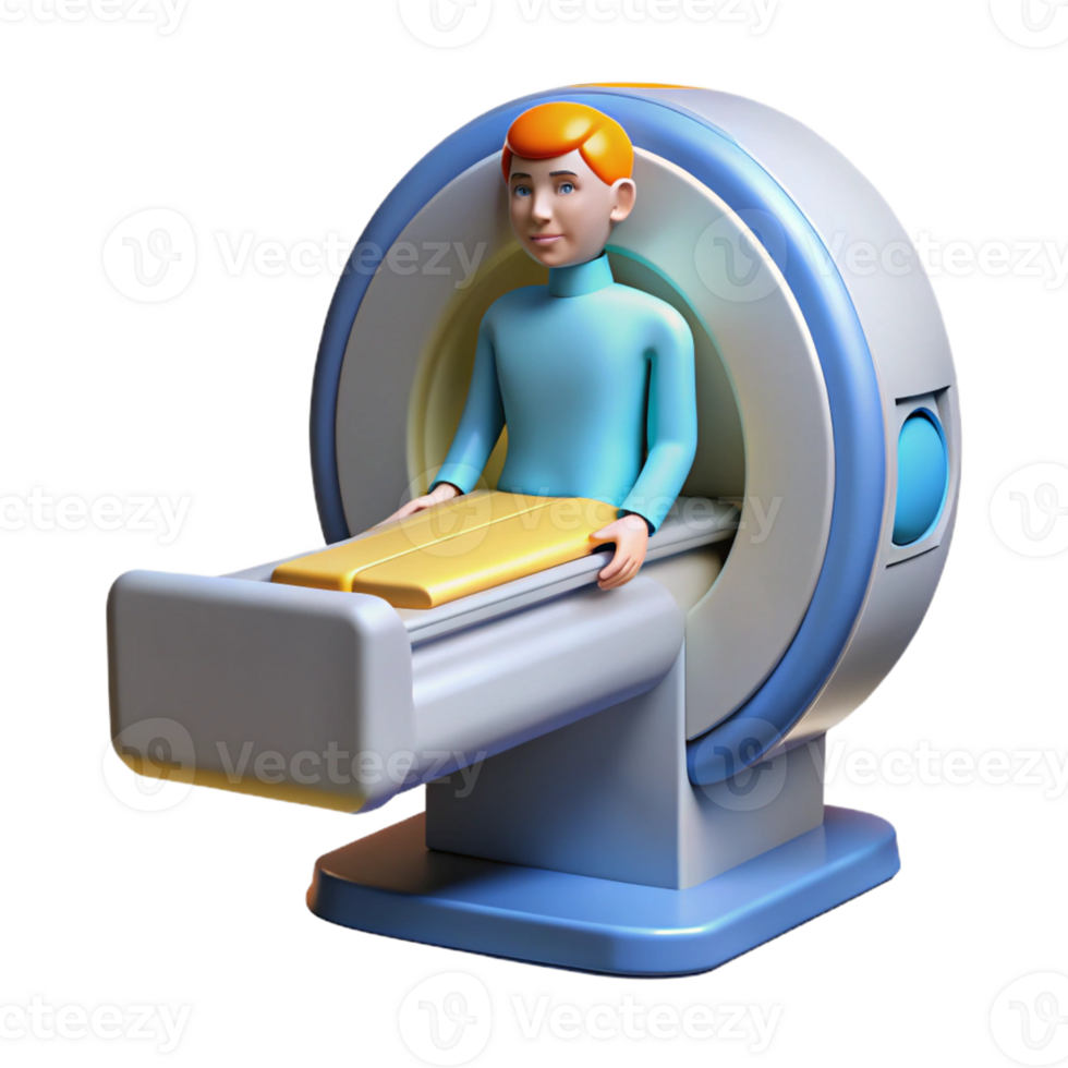 stunning abstract Medical scanner creating a 3D image of a body 4K png