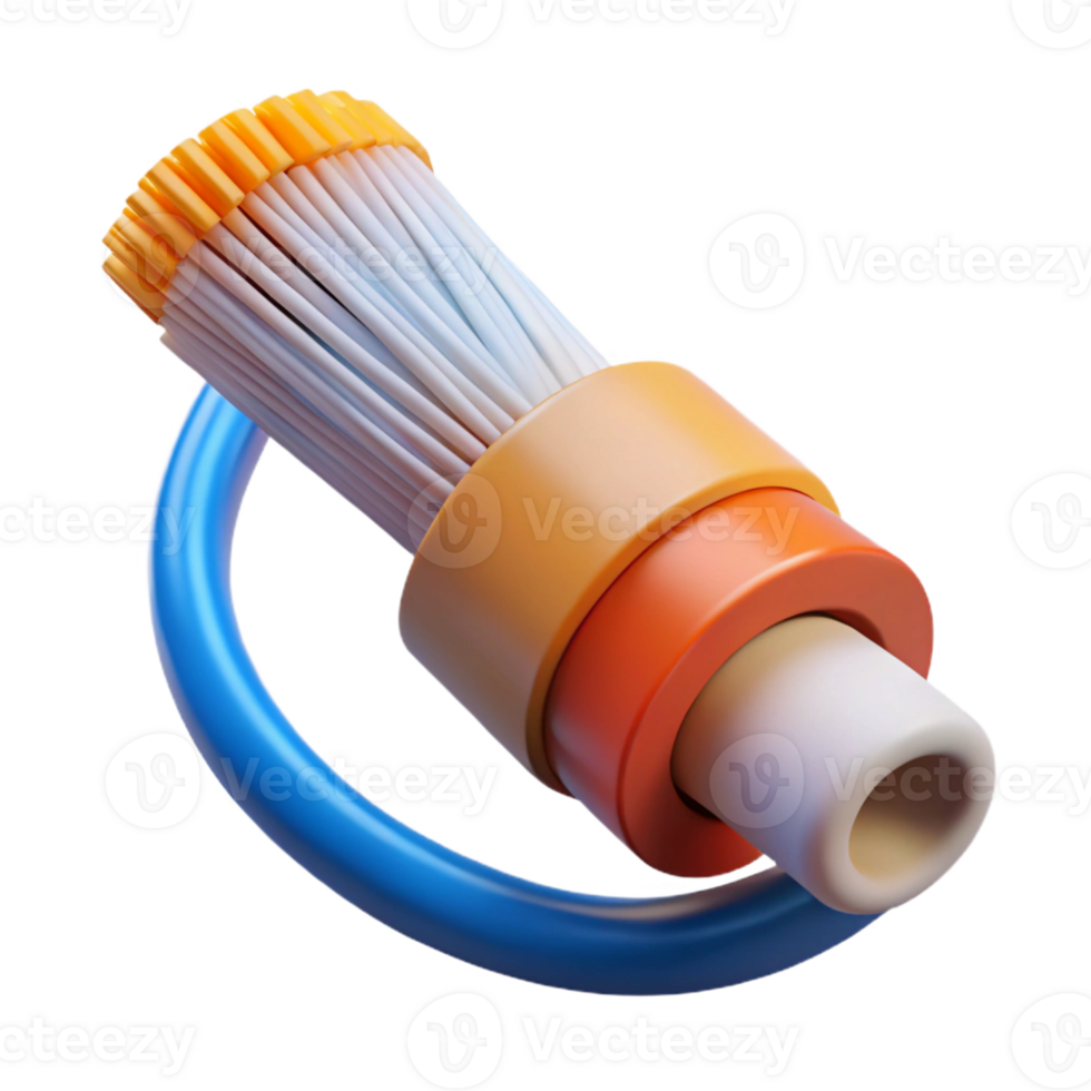 wonderful minimalist Fiber optic cable transmitting data professional png
