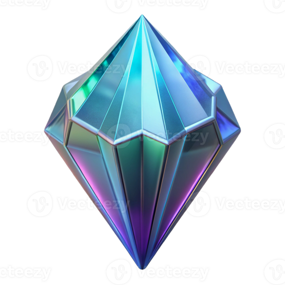 serene artistic Alien crystal with shimmering facets genuine png