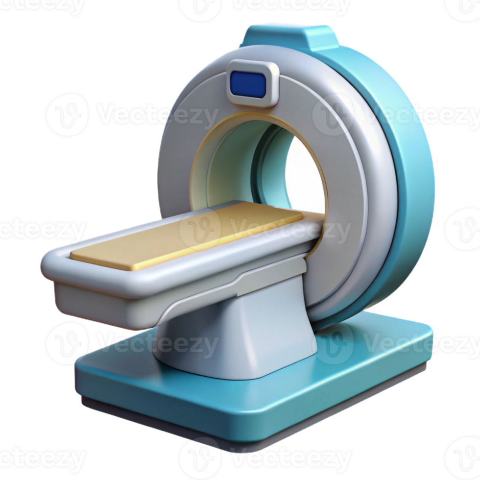 dramatic modern Advanced medical scanner with diagnostic display high resolution png