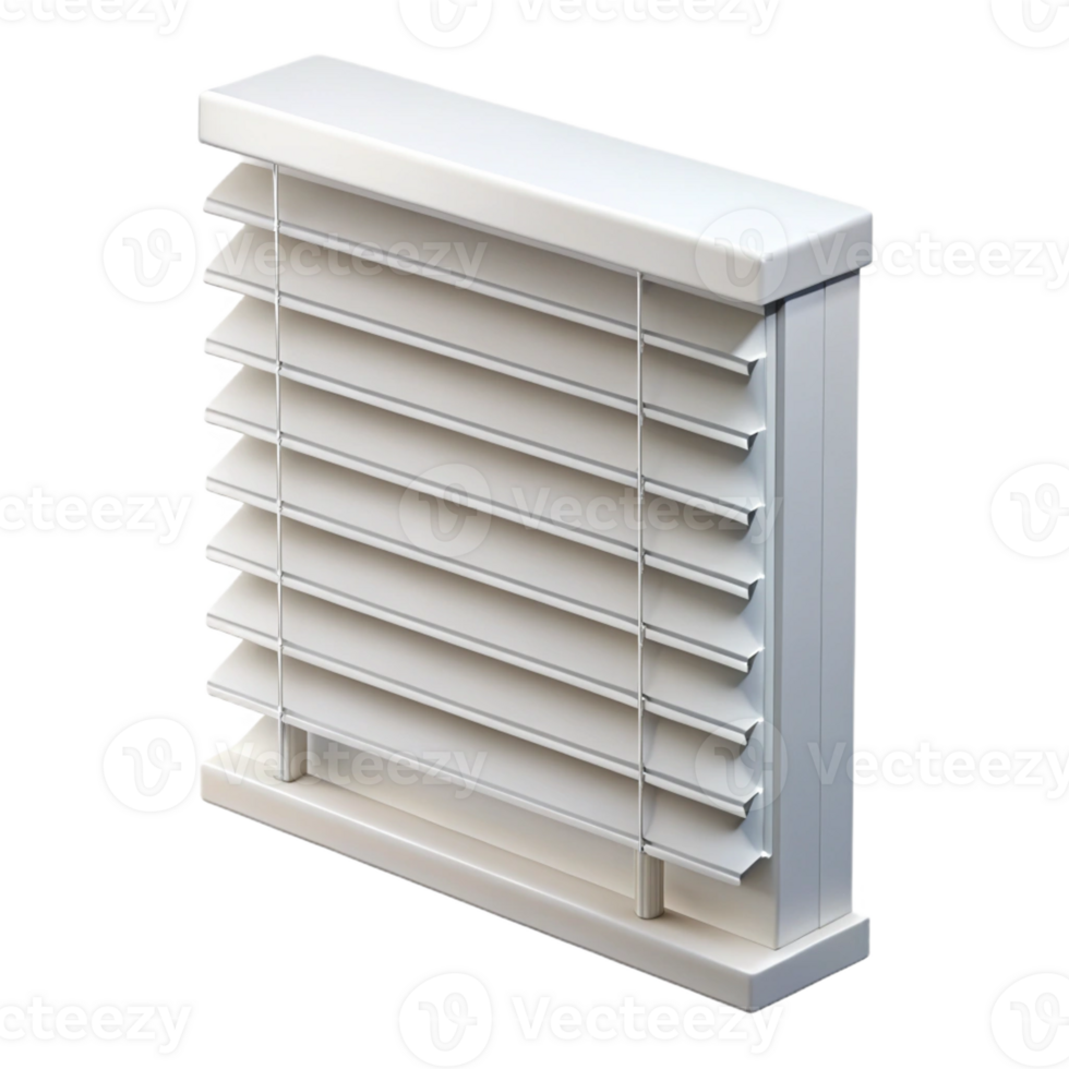 elegant rustic Window blind, Venetian blind, white authentic png