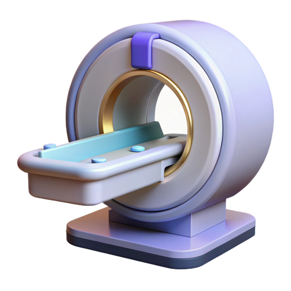 magnificent modern Advanced medical scanner with rotating internal components 4K png