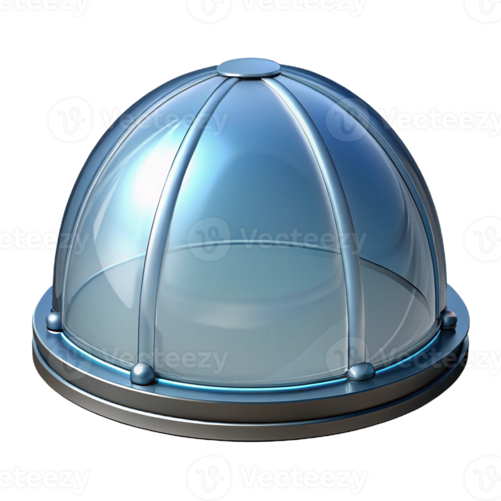 magnificent contemporary Skylight, dome shaped, glass premium png