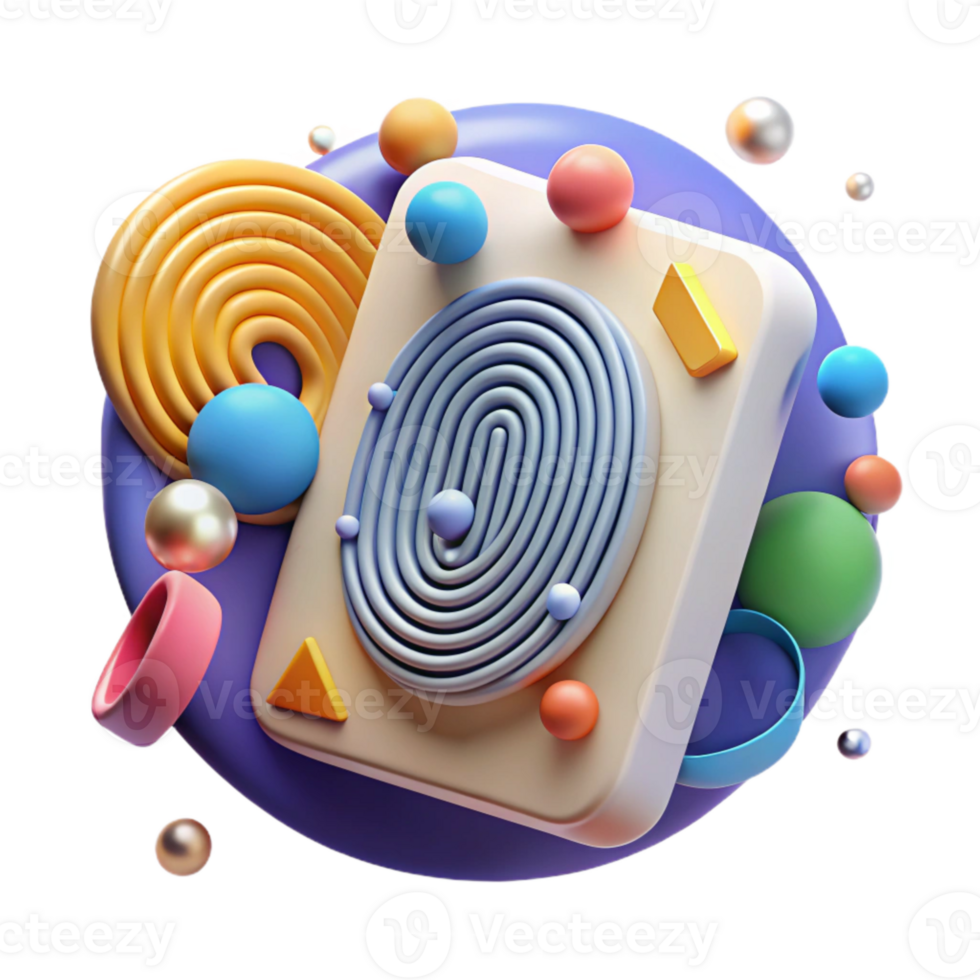 impressive abstract Fingerprint Scanner Biometric Security Cutout for Access Control exclusive png