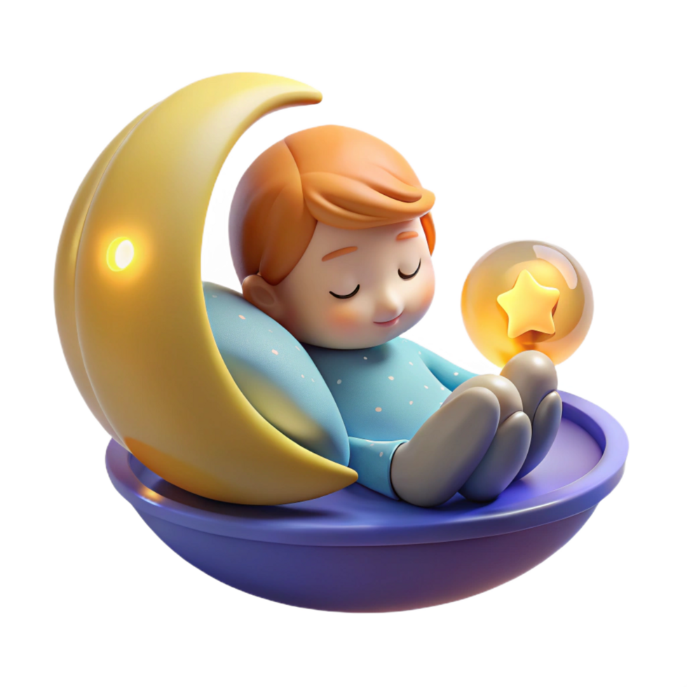 wonderful classic A protective household spirit, radiating a warm glow, floating above a sleeping child, lit by soft moonlight, in a children's book illustration style high quality png
