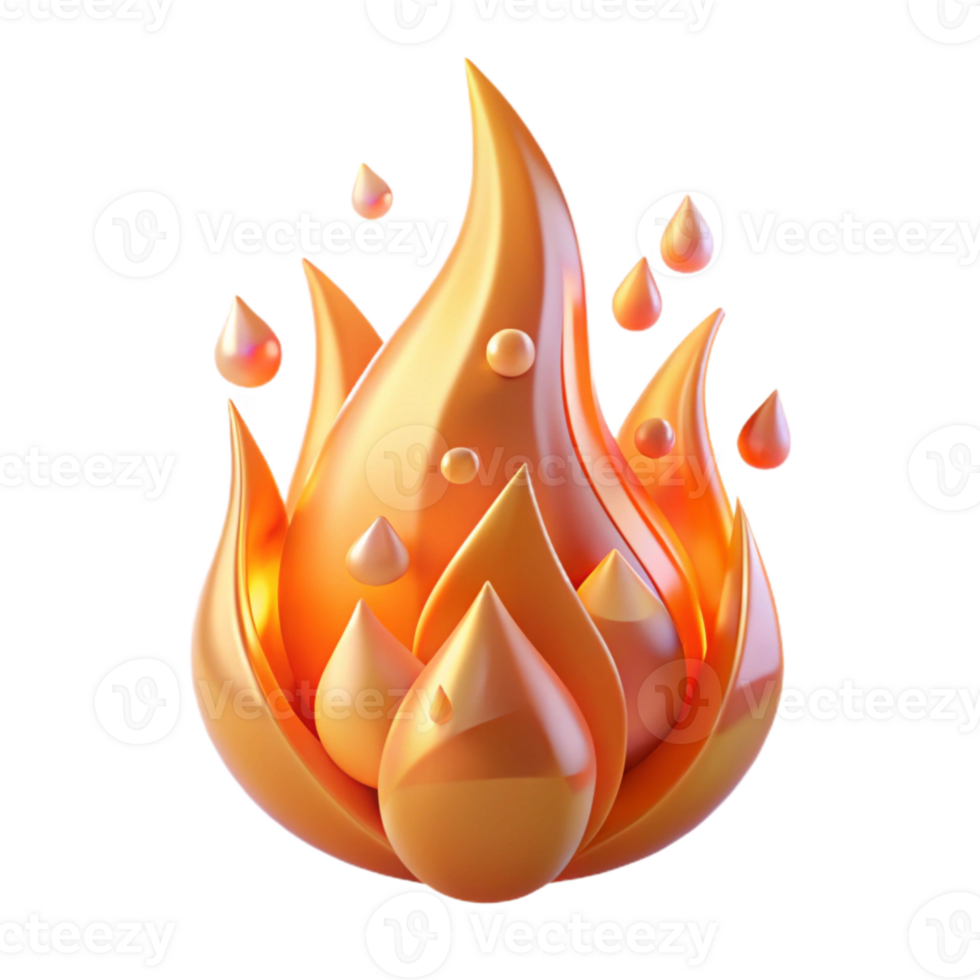 impressive abstract Fire Flame Heat Energy Transparent Background original png