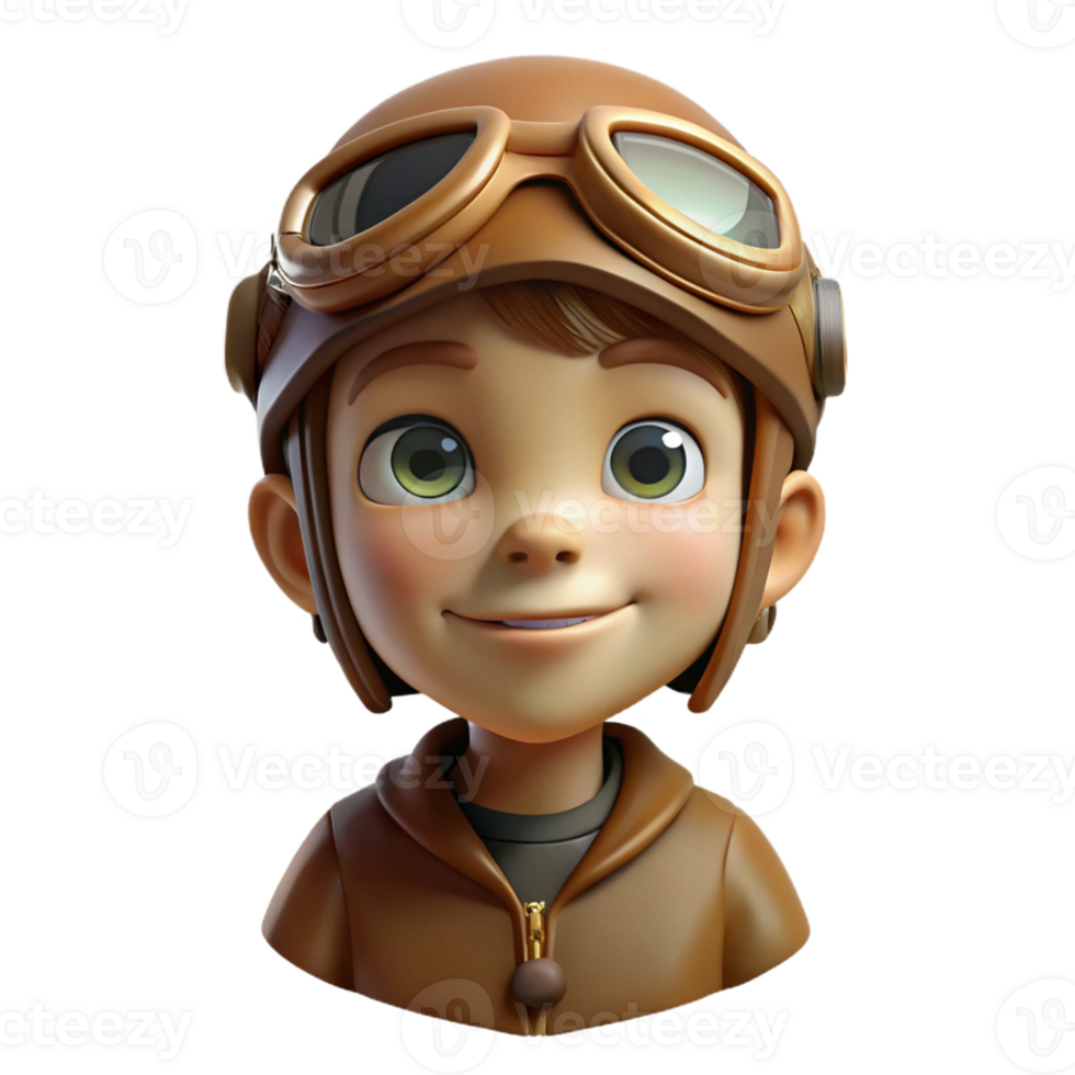 elegant contemporary Portrait of a young boy wearing a vintage aviator helmet and goggles, sepia-toned, vintage photography style authentic png