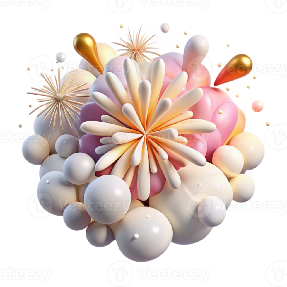 dramatic vintage Fireworks Explosion Overlay Cutout for Photo Editing png