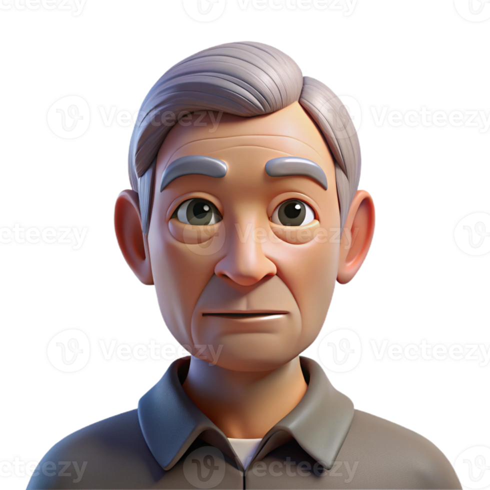 serene modern Close-up portrait of an elderly man with deep wrinkles and a thoughtful expression, illuminated by a single, overhead spotlight, hyperrealistic style detailed png