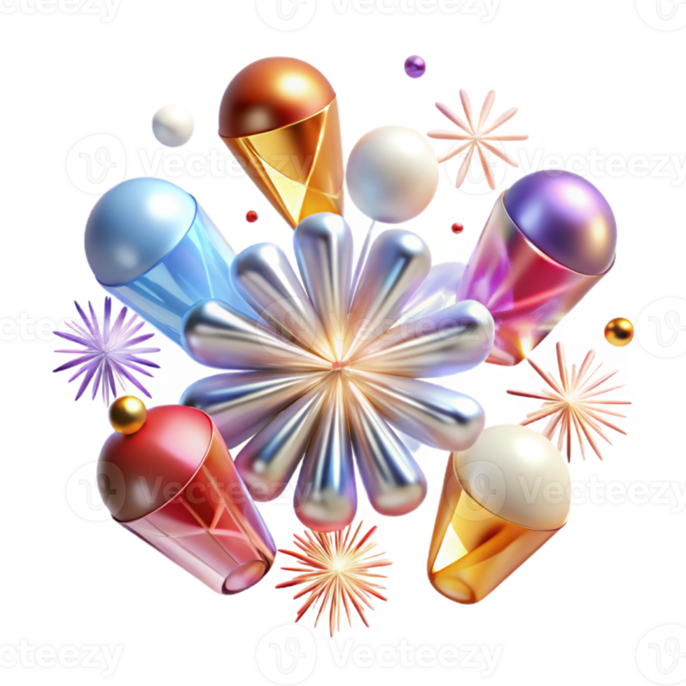 dramatic classic Fireworks Explosion Transparent Background for Festive Designs original png