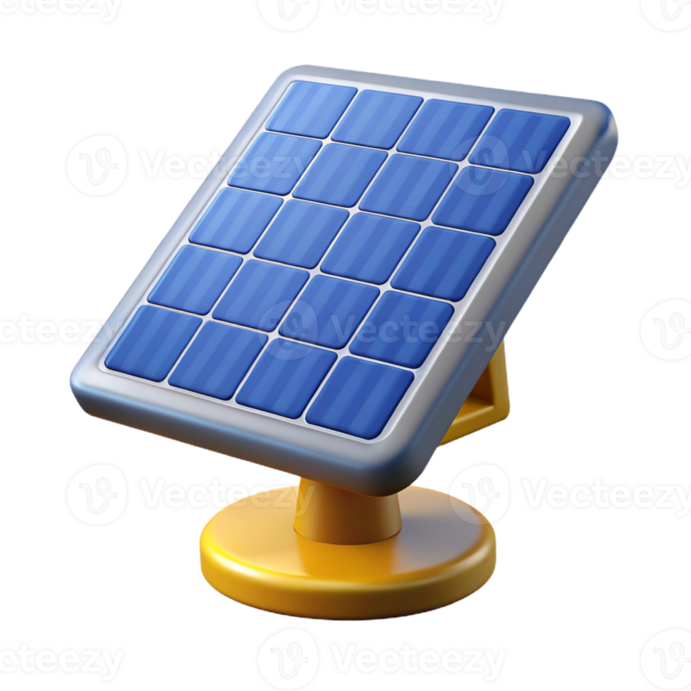 vibrant artistic Solar panel absorbing sunlight exclusive png