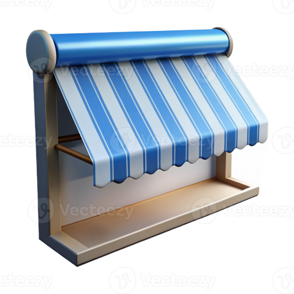 magnificent creative Window awning, striped, retractable, authentic png