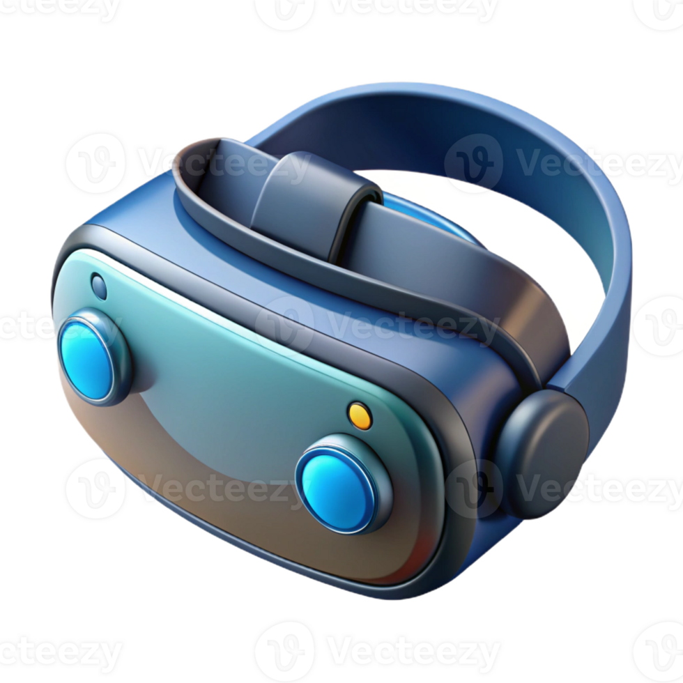 beautiful rustic Futuristic virtual reality headset with sensors premium png