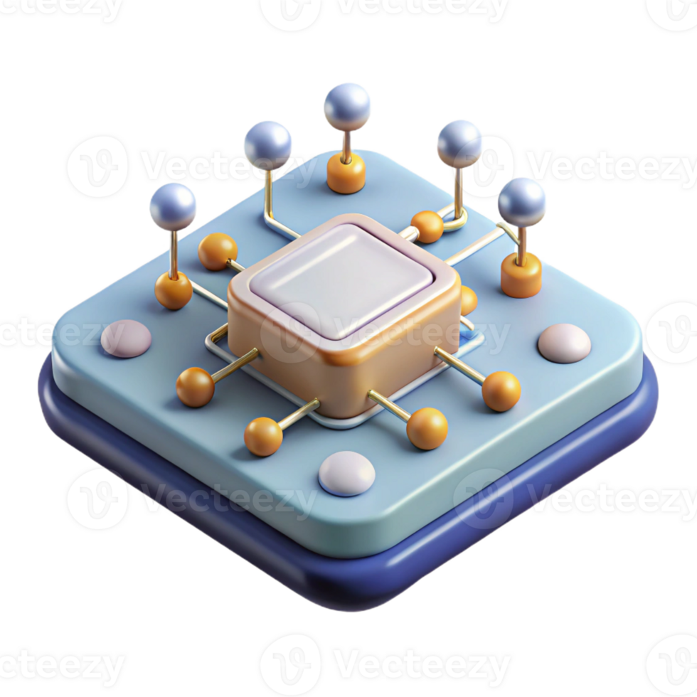 magnificent creative Circuit board with intricate connections professional png