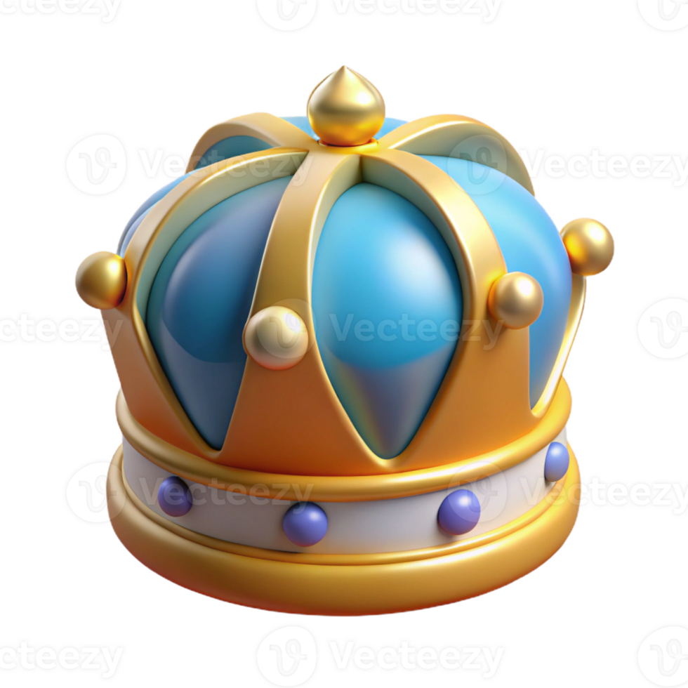 serene modern A crown, regal, ornate, abstract power 4K png
