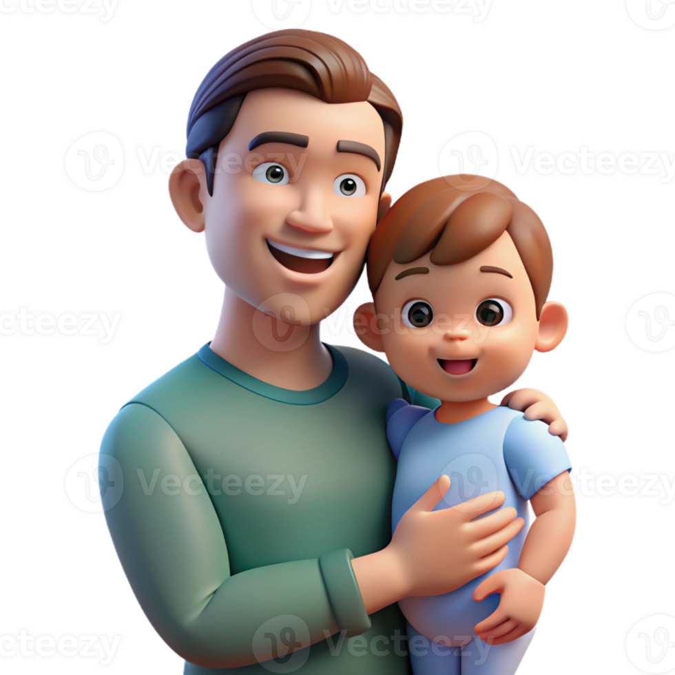 elegant rustic Portrait of a loving parent with a child in their arms, illuminated by soft, natural light, in a heartwarming, family-themed style detailed png
