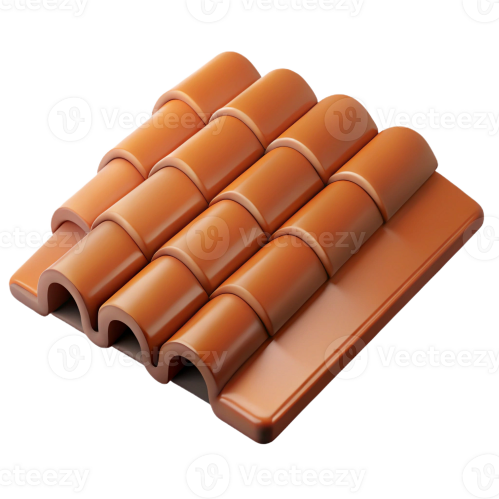 dramatic classic Contemporary roof tile, clay, original png