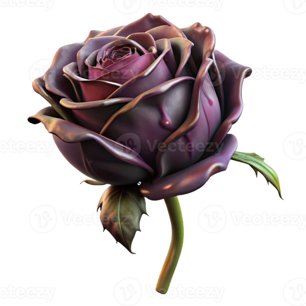 magnificent vintage A wilting rose, dramatic lighting, decaying beauty, dark and romantic, gothic art style high quality png