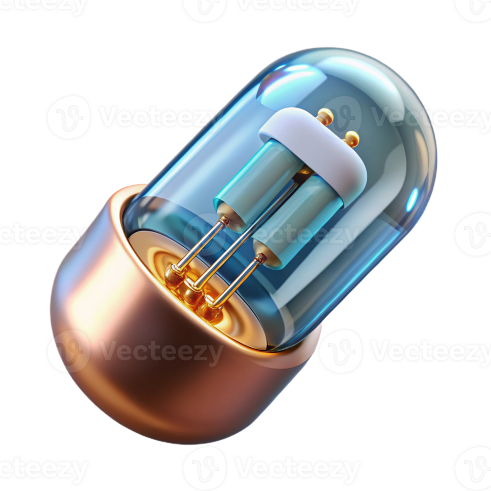 stunning minimalist Advanced medical implant with glowing circuitry high resolution png