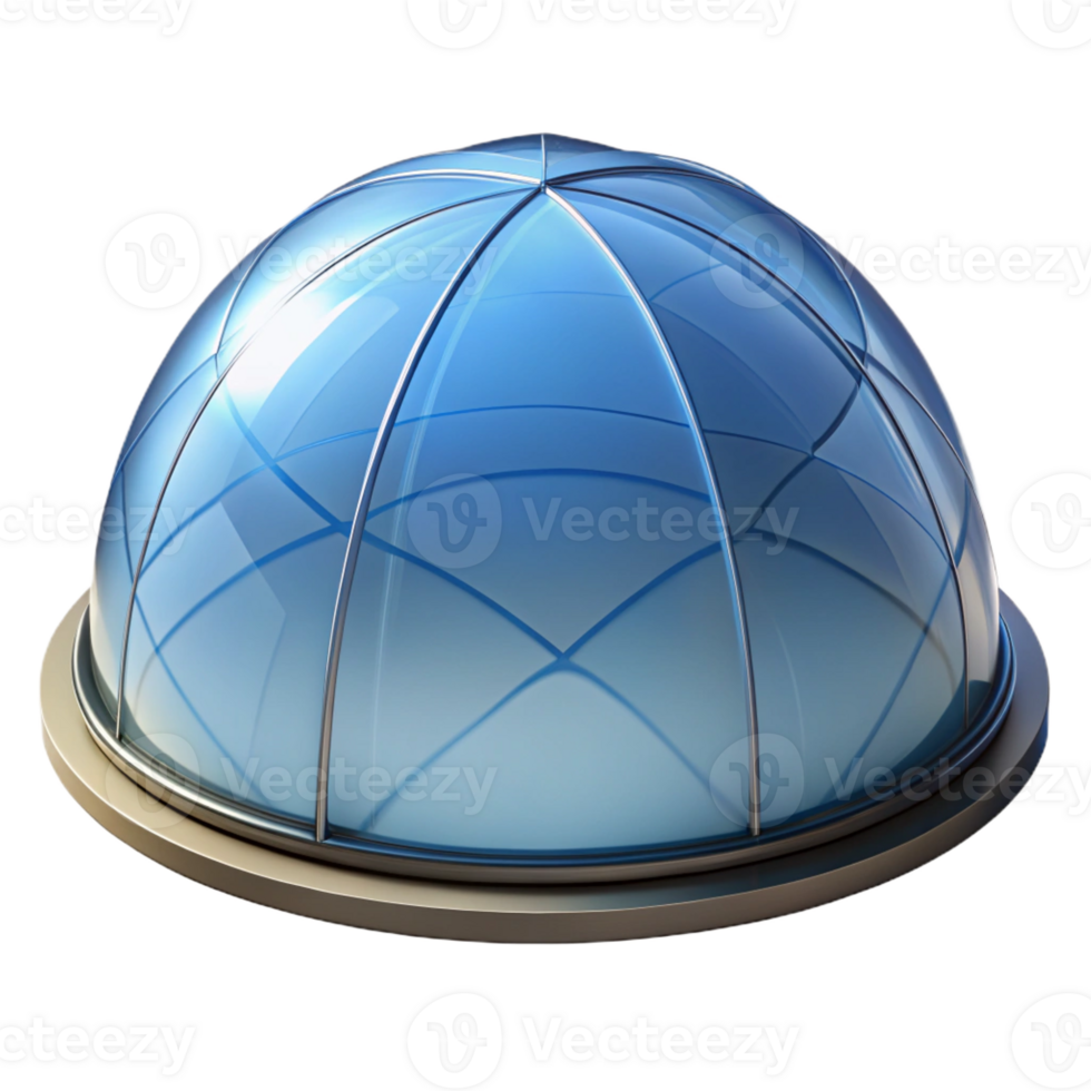 elegant artistic Skylight, dome shaped, glass 4K png
