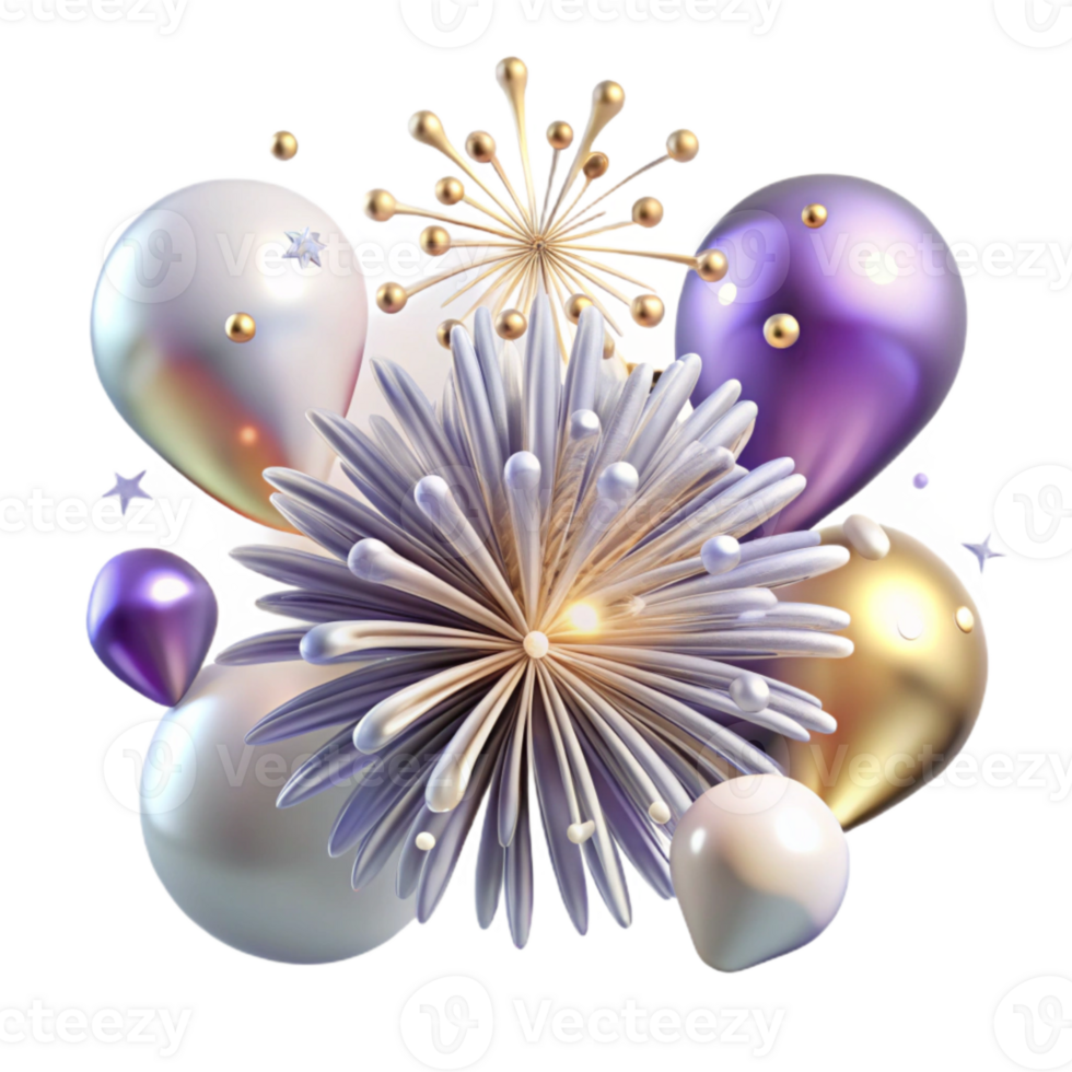 beautiful minimalist Fireworks Transparent for Website Banners genuine png