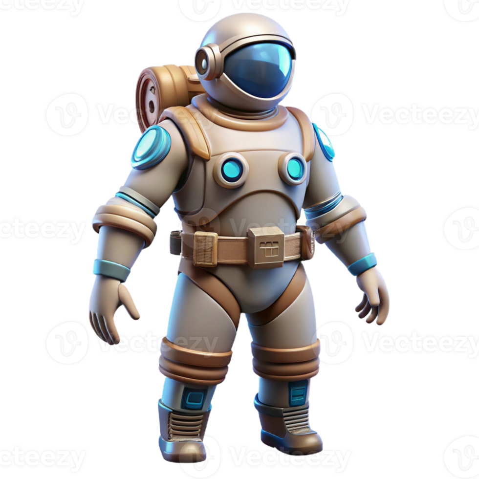 extraordinary traditional Futuristic spacesuit with advanced life support systems 4K png