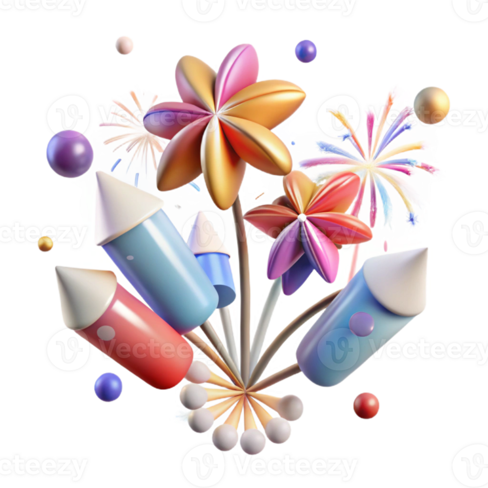 beautiful contemporary Fireworks Transparent for Website Banners detailed png