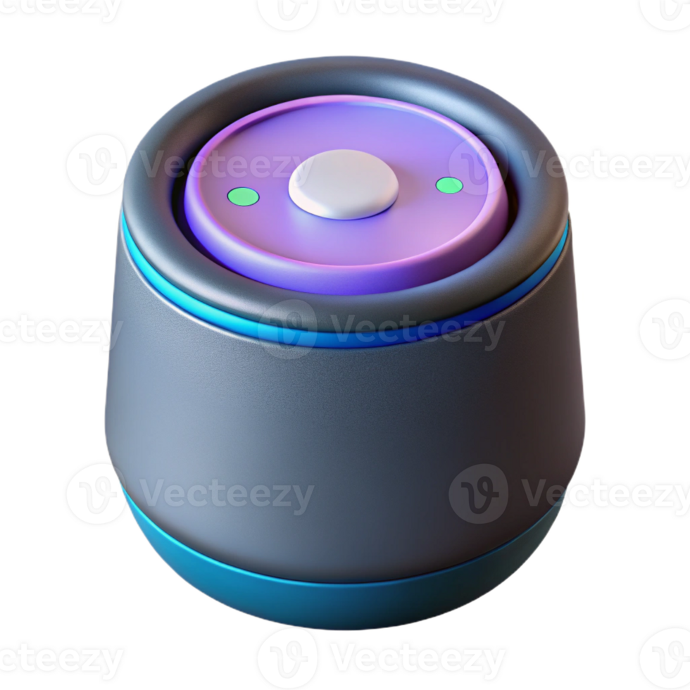 elegant modern Smart speaker with voice assistant genuine png