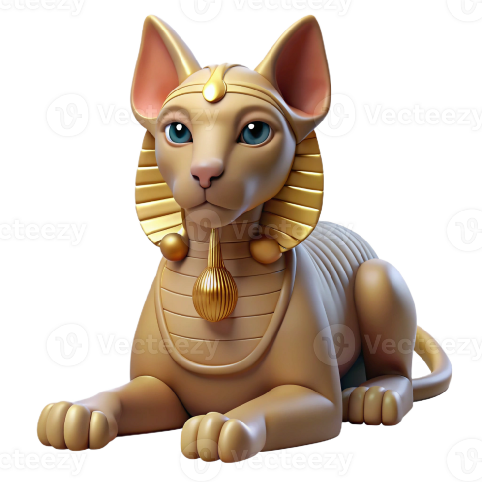 extraordinary abstract Sphinx, enigmatic creature, riddle-posing, high resolution png