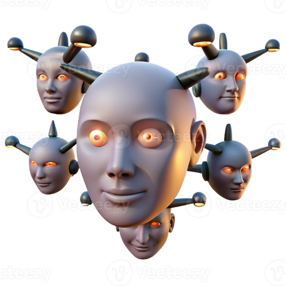 dramatic traditional A swarm of drones forming a human face, twilight lighting, photorealistic style detailed png