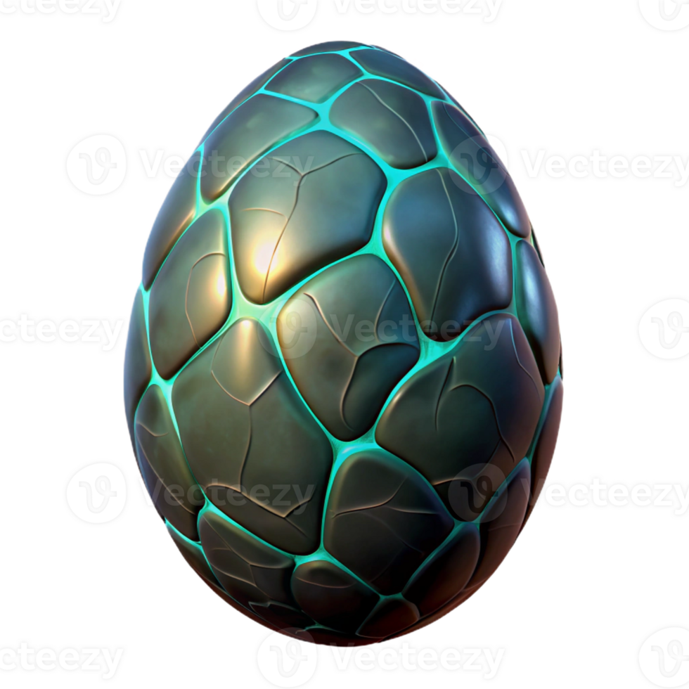 wonderful artistic Alien egg, textured surface, glowing cracks exclusive png