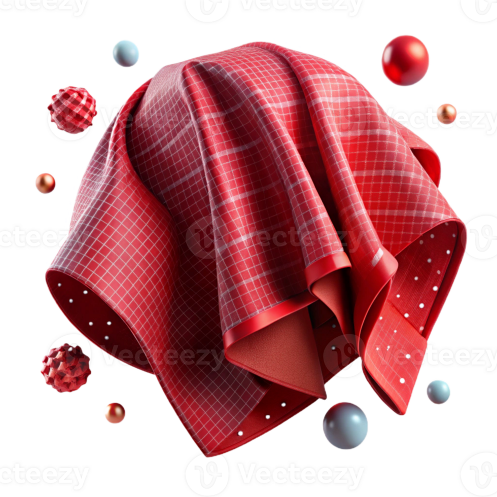 wonderful minimalist Flannel Fabric Texture Red Soft Brushed Isolated authentic png