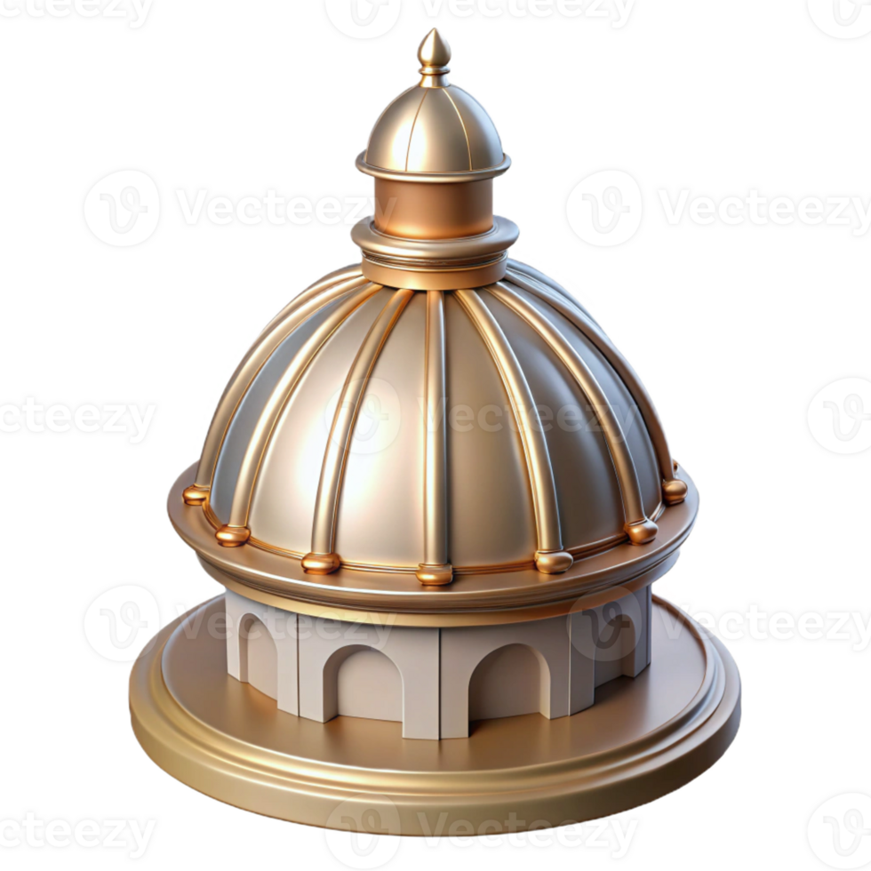elegant vintage Baroque church dome cupola detail authentic png