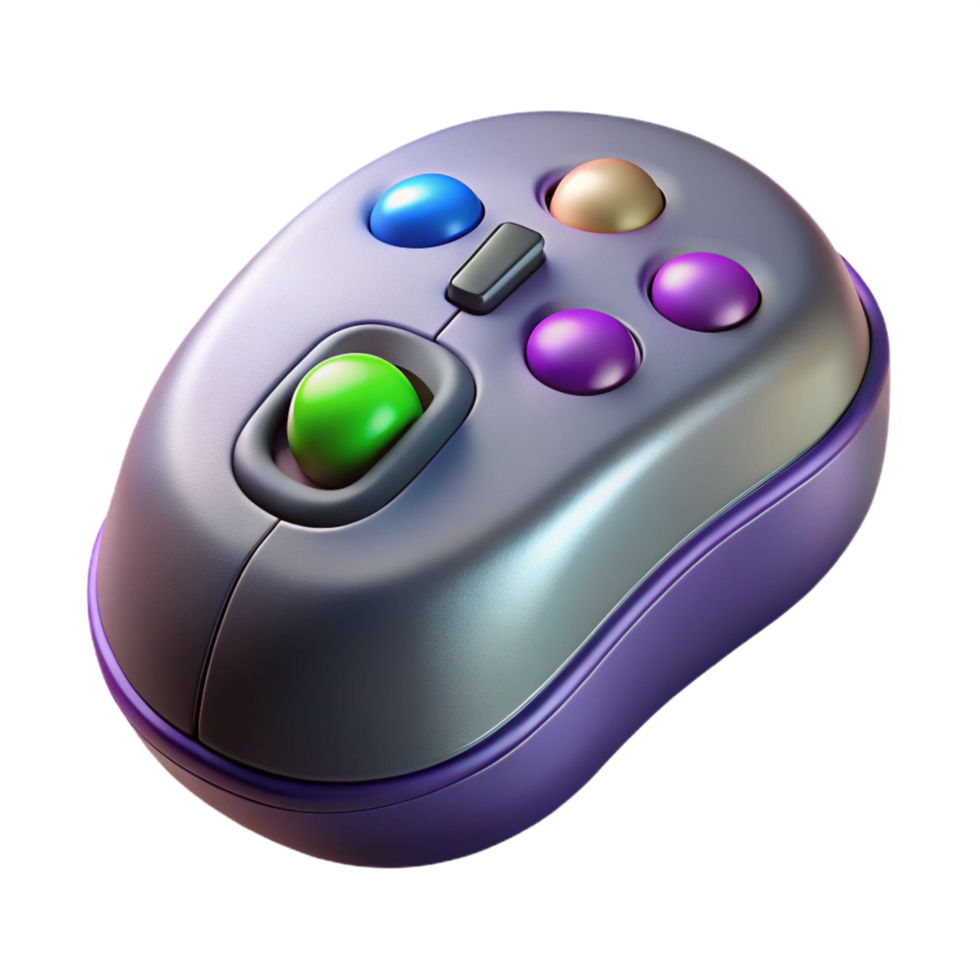 serene contemporary Gaming mouse with customizable buttons high resolution png
