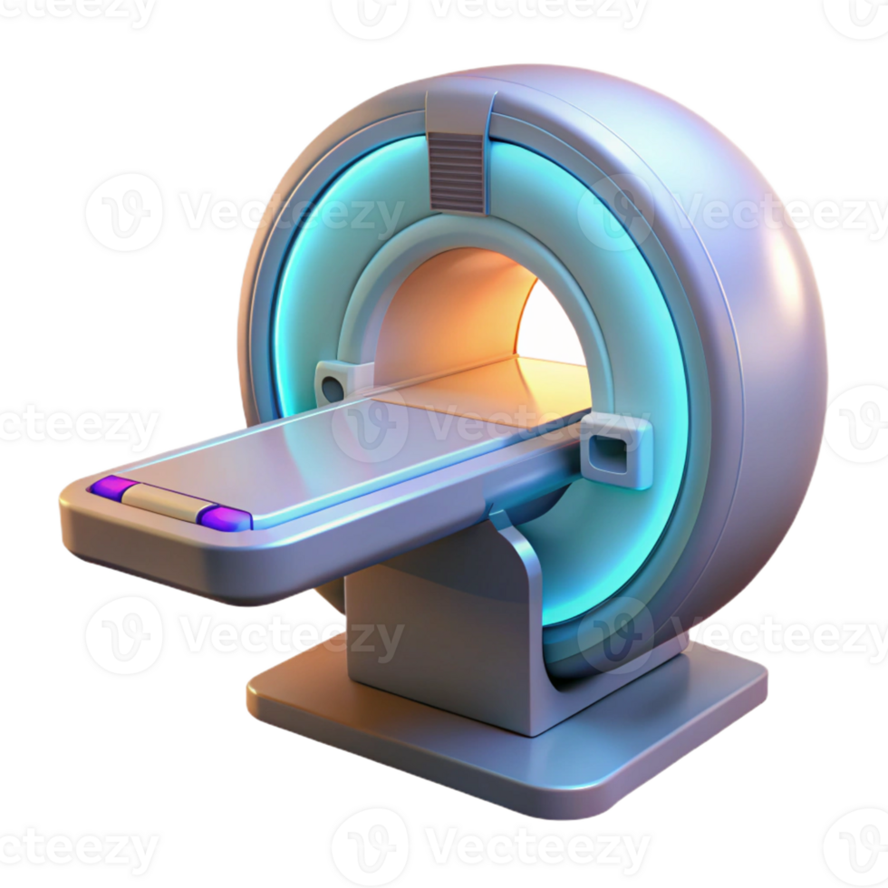 elegant artistic Advanced medical scanner emitting a soft glow professional png