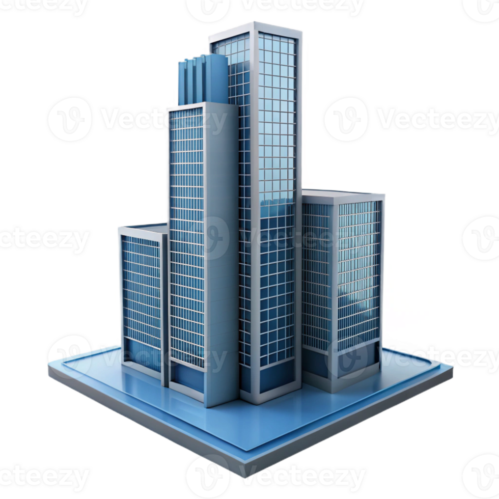 magnificent creative Modern skyscraper architectural model authentic png