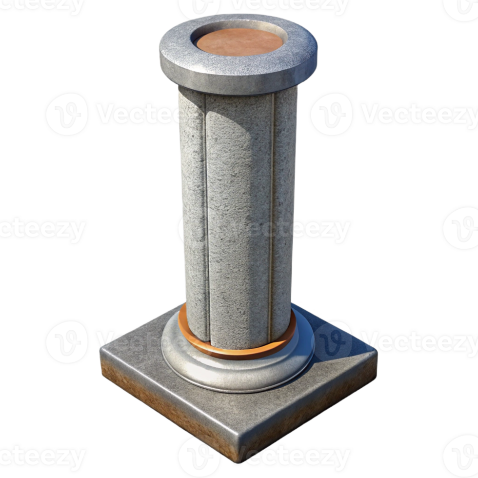 serene contemporary Concrete pillar, reinforced concrete detailed png