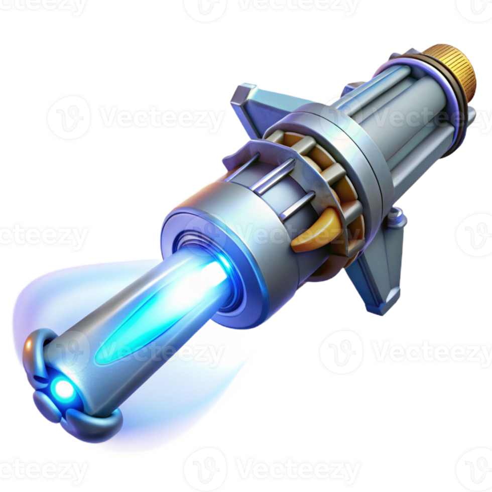 impressive artistic A futuristic weapon emitting a beam of pure energy, bright white lighting, fantasy style professional png