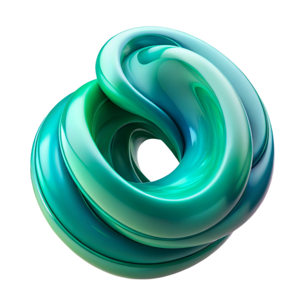 magnificent classic A dynamic composition of swirling, liquid forms, in shades of vibrant turquoise and emerald green, with a bright, iridescent lighting. Fluid Art style high resolution png