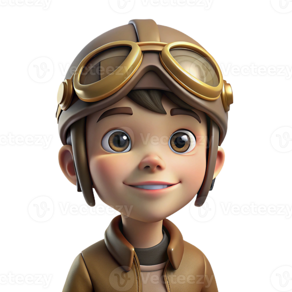 stunning creative Portrait of a young boy wearing a vintage aviator helmet and goggles, sepia-toned, vintage photography style genuine png