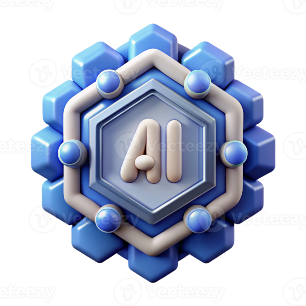 vibrant classic Artificial intelligence logo original png