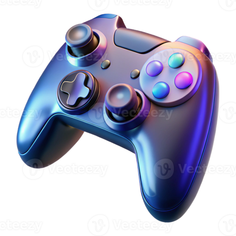 wonderful modern Futuristic gaming controller with haptic feedback high quality png