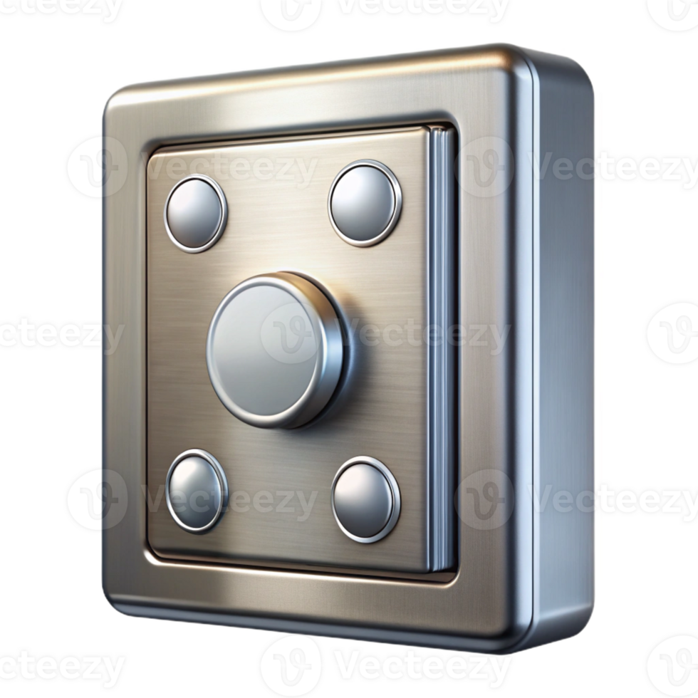 wonderful rustic Elevator button panel, stainless steel, premium png